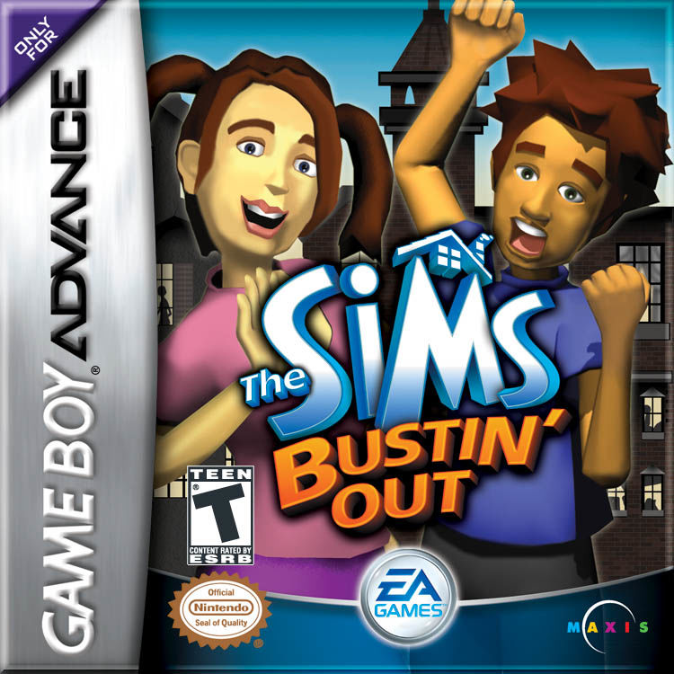 Front cover of The Sims: Bustin' Out for Game Boy Advance