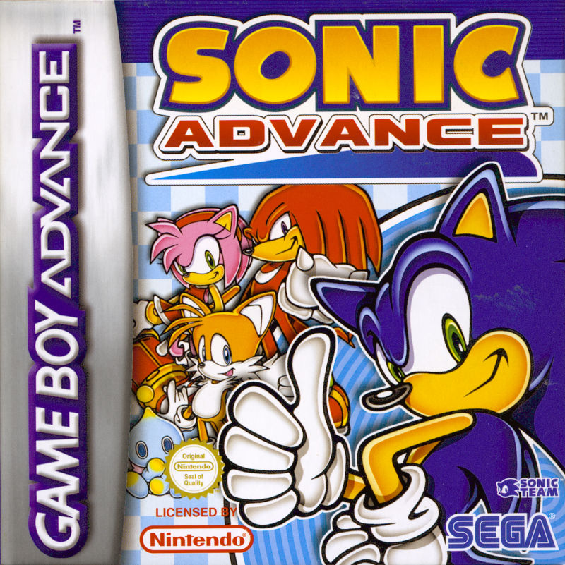 Front cover of Sonic Advance for Game Boy Advance