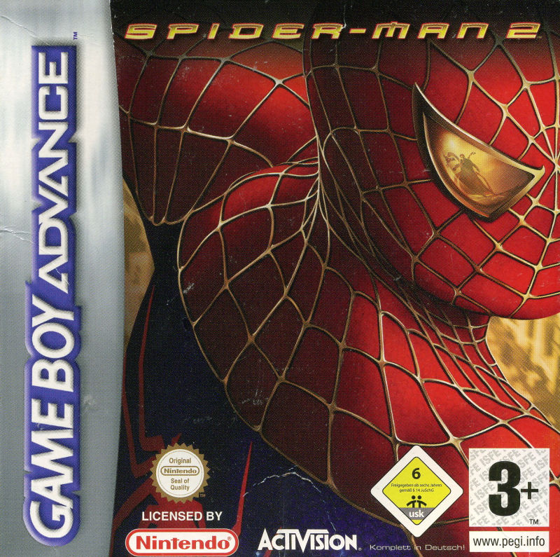 Front cover of Spider-Man 2 for Game Boy Advance
