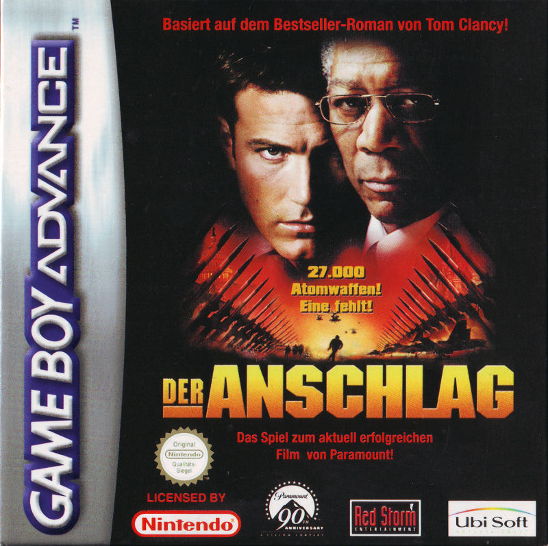Front cover of The Sum of All Fears for Game Boy Advance