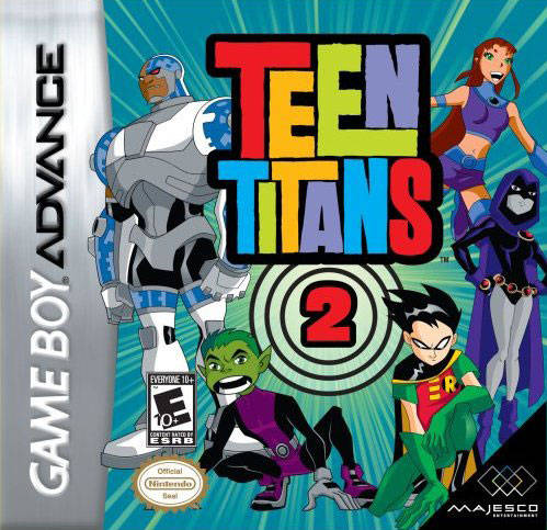 Front cover of Teen Titans 2 for Game Boy Advance