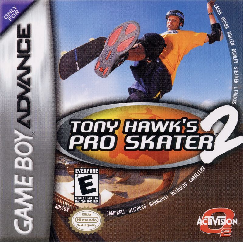 Front cover of Tony Hawk's Pro Skater 2 for Game Boy Advance