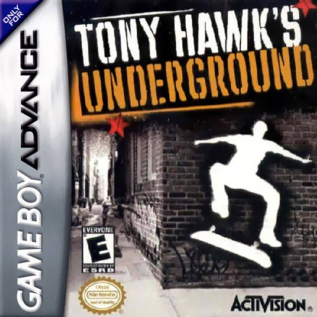 Front cover of Tony Hawk's Underground for Game Boy Advance