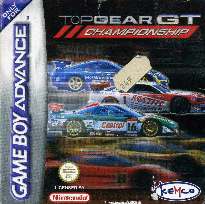 Front cover of Top Gear GT Championship for Game Boy Advance