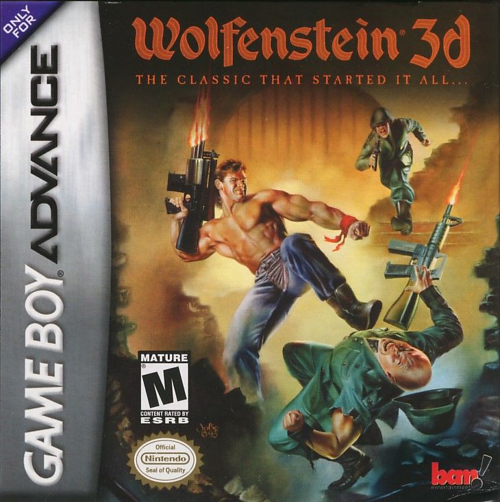 Front cover of Wolfenstein 3D for Game Boy Advance