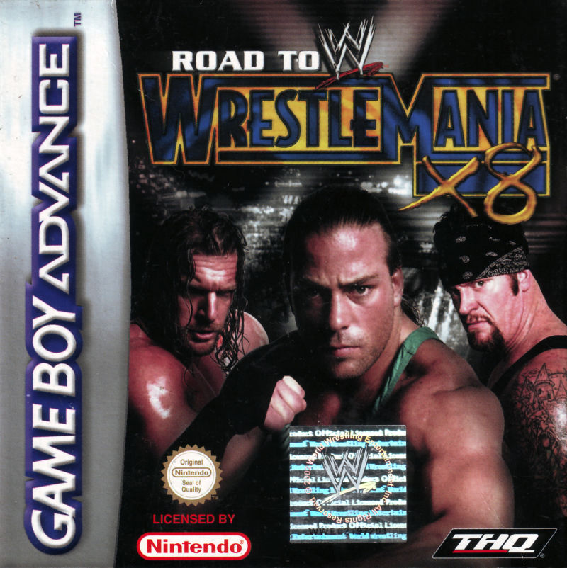 Front cover of WWE Road to Wrestlemania X8 for Game Boy Advance