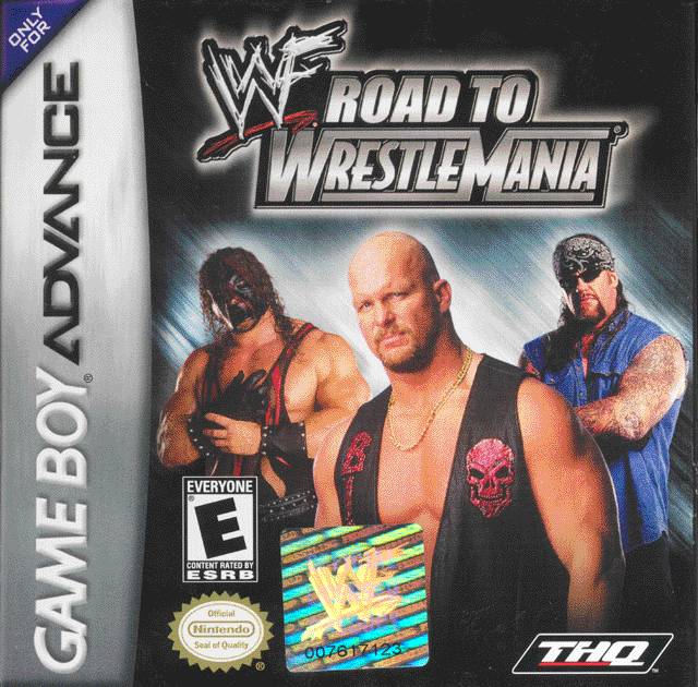 Front cover of WWF Road to WrestleMania for Game Boy Advance