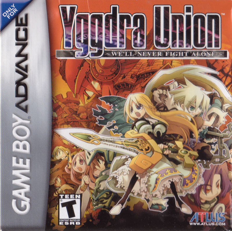 Front cover of Yggdra Union: We'll Never Fight Alone for Game Boy Advance
