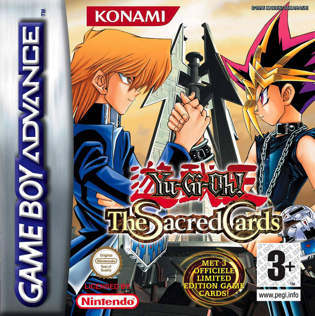 Front cover of Yu-Gi-Oh!: The Sacred Cards for Game Boy Advance