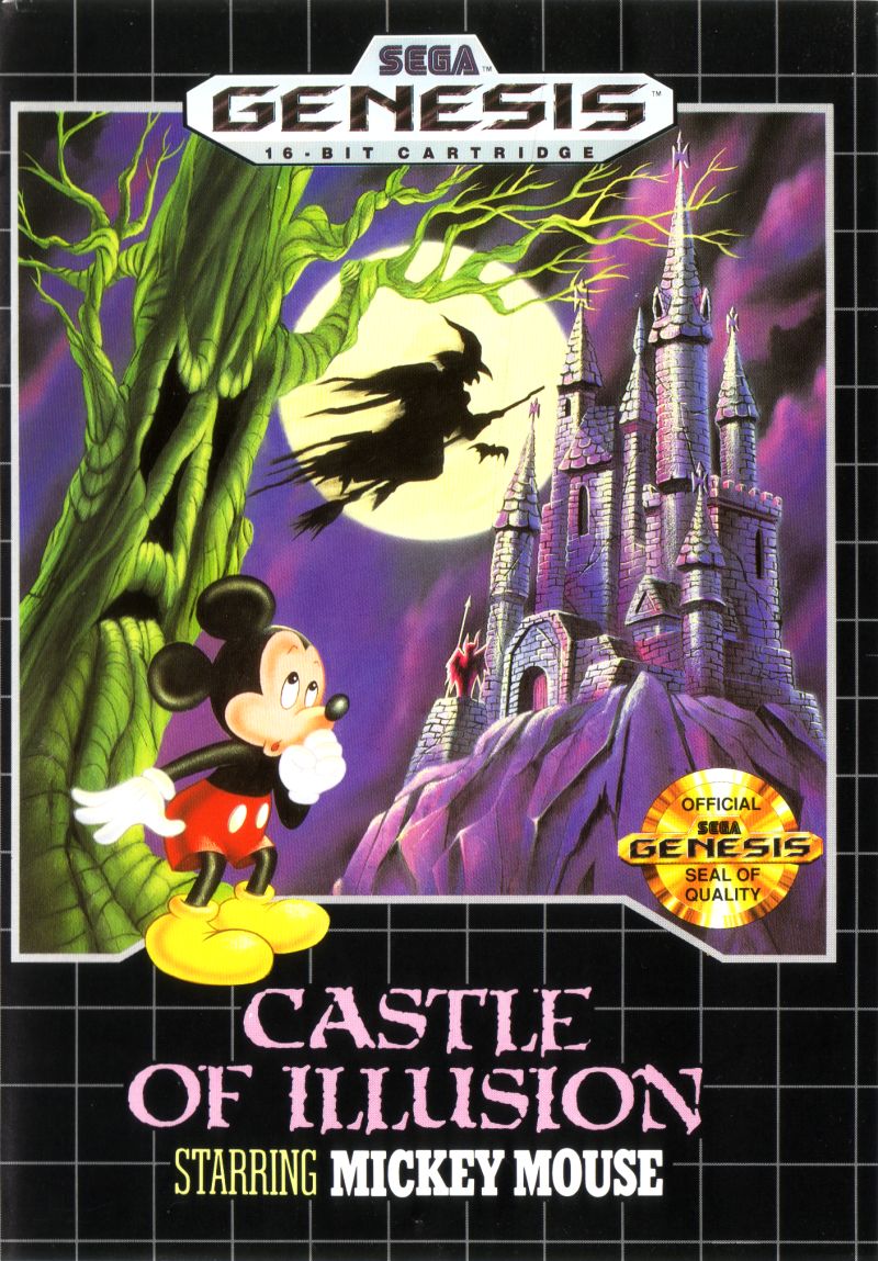 Front cover of Castle of Illusion starring Mickey Mouse for Mega Drive - Genesis