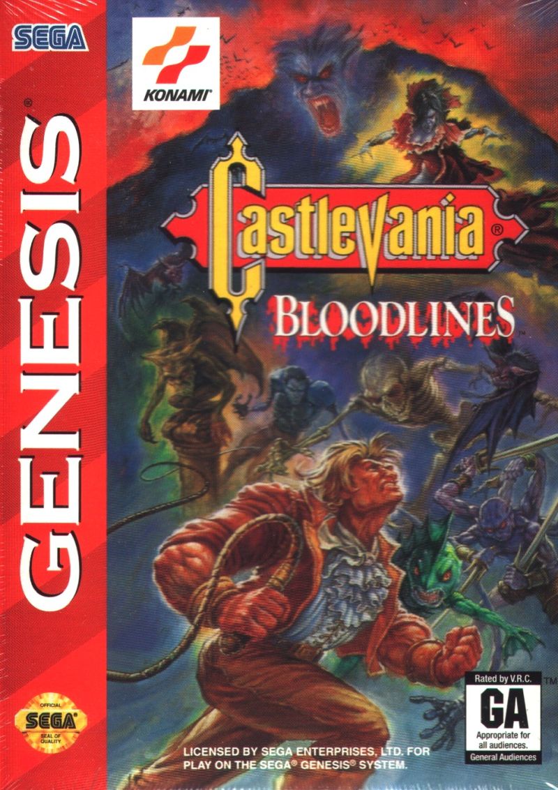 Front cover of Castlevania: Bloodlines for Mega Drive - Genesis