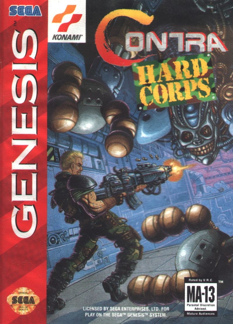 Front cover of Contra Hard Corps for Mega Drive - Genesis