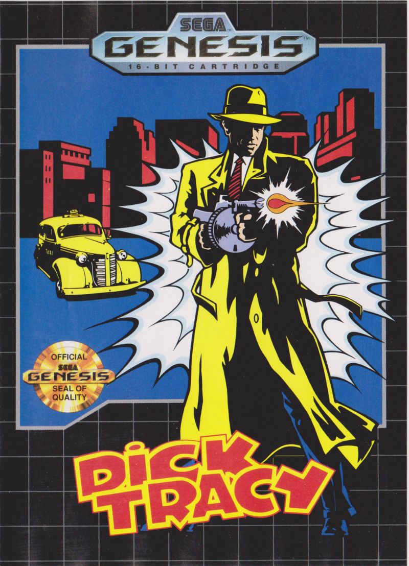 Front cover of Dick Tracy for Mega Drive - Genesis