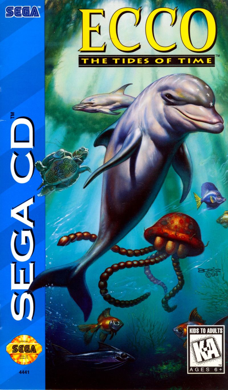 Front cover of Ecco: The Tides of Time for Mega Drive - Genesis