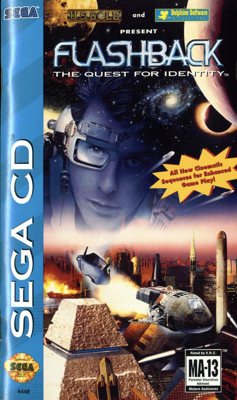 Front cover of Flashback: The Quest for Identity for Mega Drive - Genesis