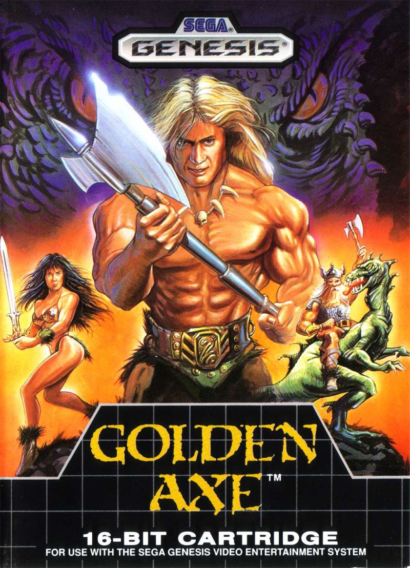 Front cover of Golden Axe for Mega Drive - Genesis