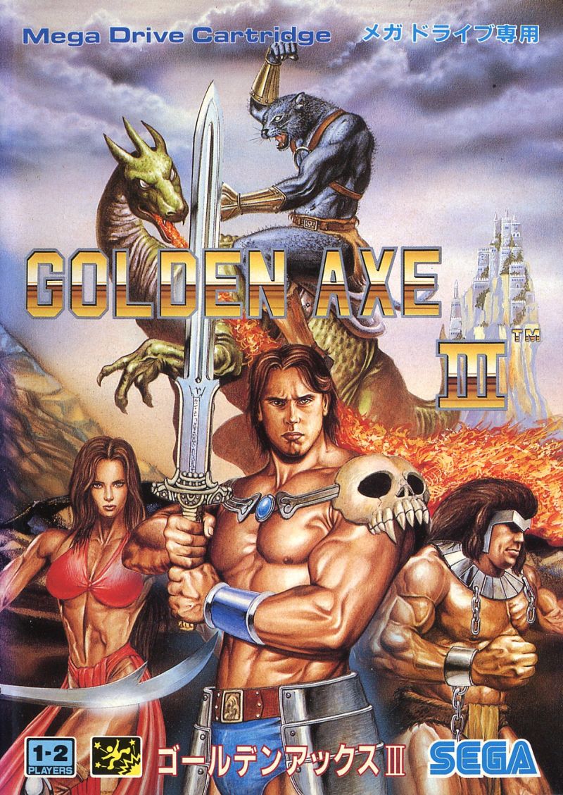 Front cover of Golden Axe III for Mega Drive - Genesis