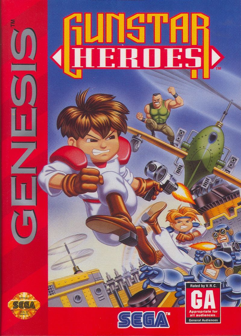 Front cover of Gunstar Heroes for Mega Drive - Genesis