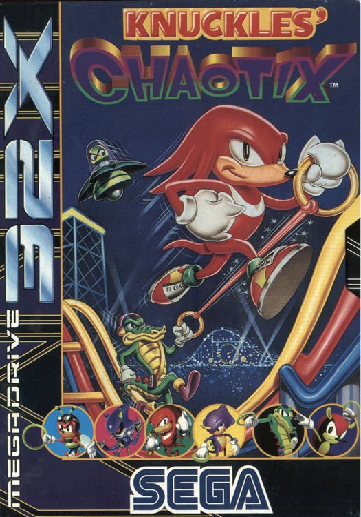 Front cover of Knuckles' Chaotix for Mega Drive - Genesis