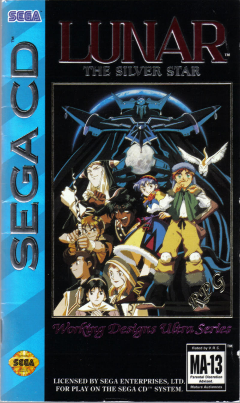 Front cover of Lunar: The Silver Star for Mega Drive - Genesis