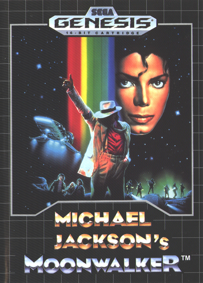 Front cover of Michael Jackson's Moonwalker for Mega Drive - Genesis