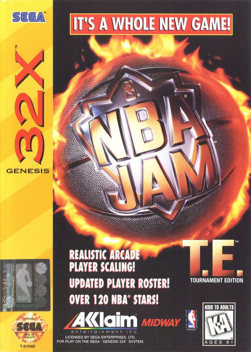 Front cover of NBA Jam Tournament Edition for Mega Drive - Genesis