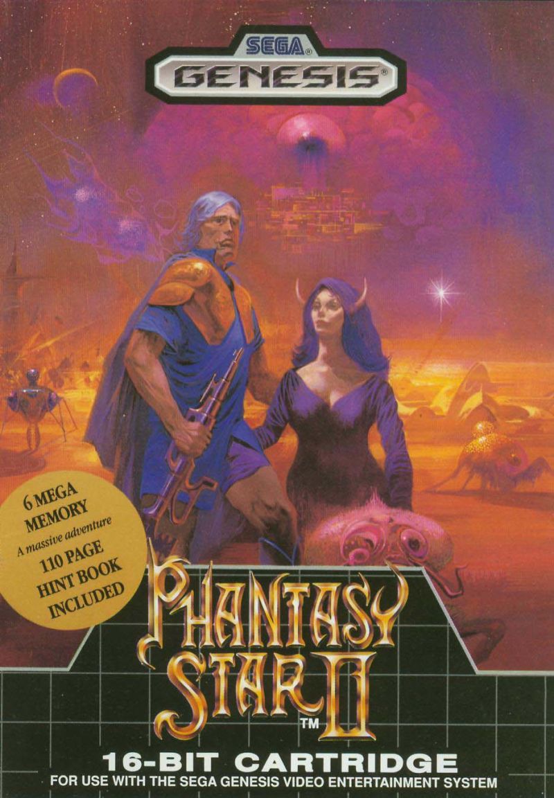 Front cover of Phantasy Star II for Mega Drive - Genesis