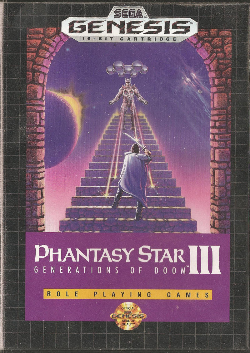 Front cover of Phantasy Star III: Generations of Doom for Mega Drive - Genesis