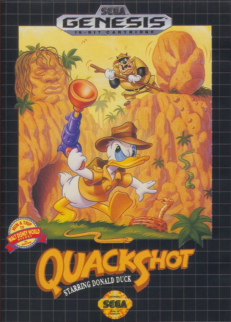 Front cover of QuackShot starring Donald Duck for Mega Drive - Genesis