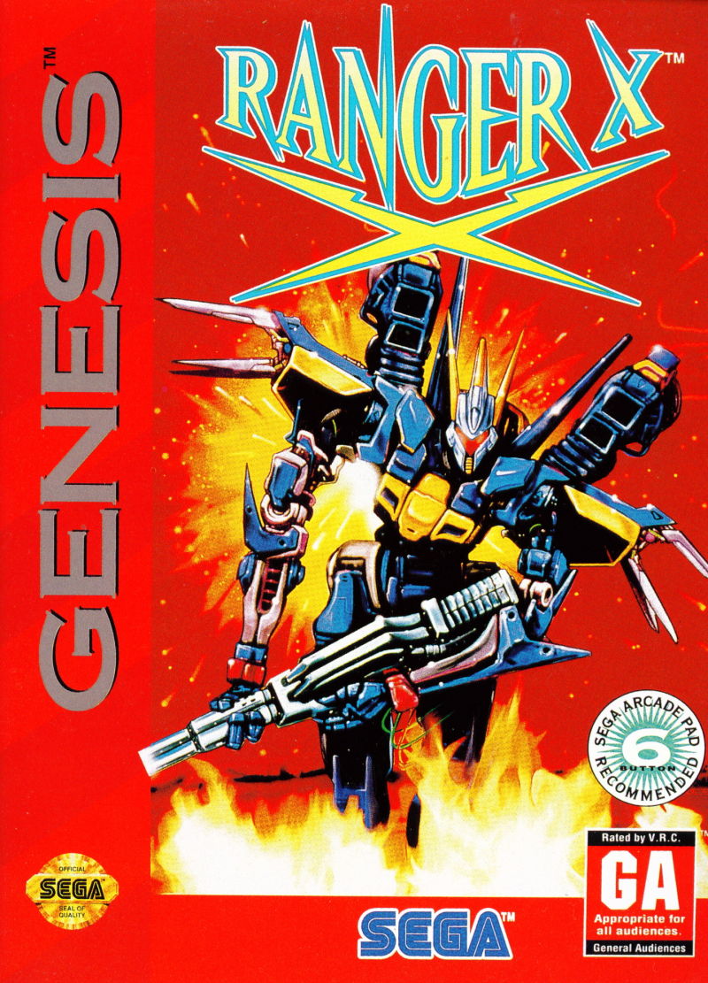 Front cover of Ranger X for Mega Drive - Genesis