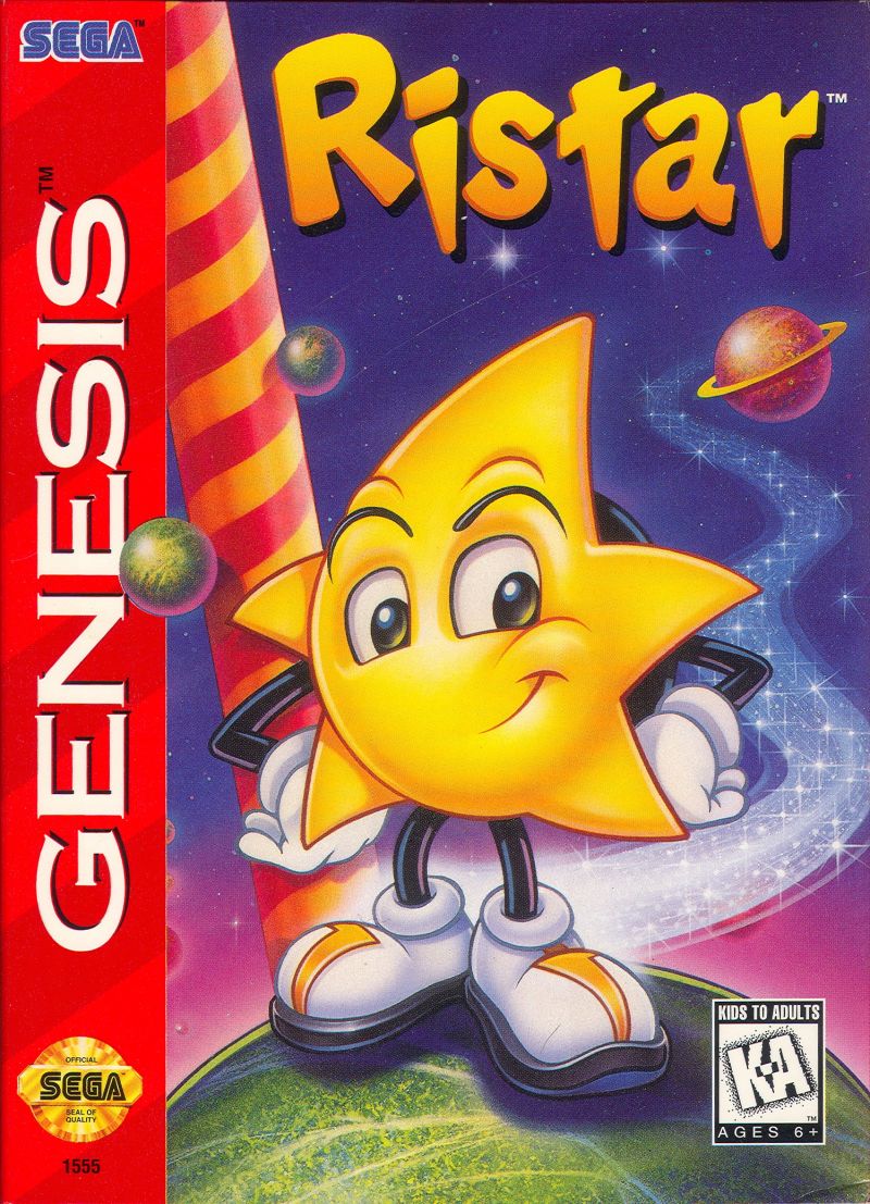 Front cover of Ristar for Mega Drive - Genesis