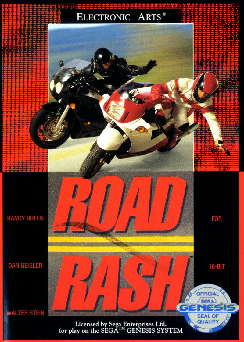 Front cover of Road Rash for Mega Drive - Genesis