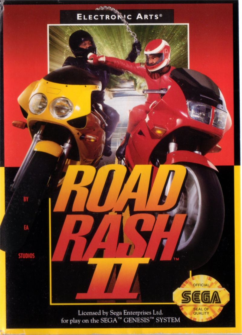 Front cover of Road Rash II for Mega Drive - Genesis