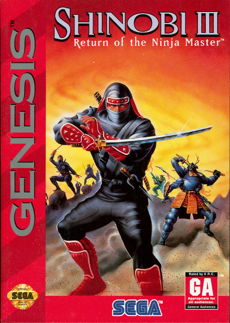 Front cover of Shinobi III: Return of the Ninja Master for Mega Drive - Genesis