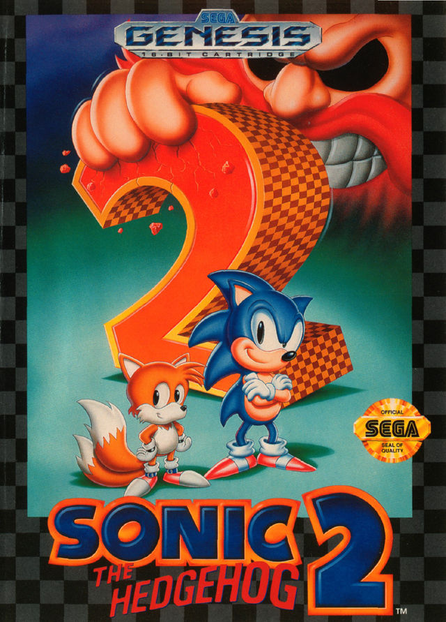 Front cover of Sonic the Hedgehog 2 for Mega Drive - Genesis