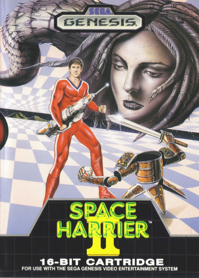 Front cover of Space Harrier II for Mega Drive - Genesis
