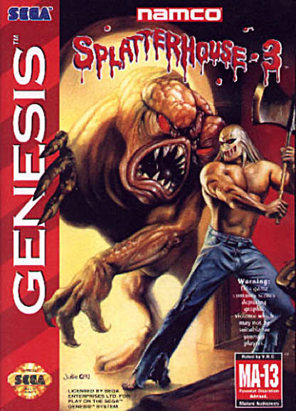 Front cover of Splatterhouse 3 for Mega Drive - Genesis