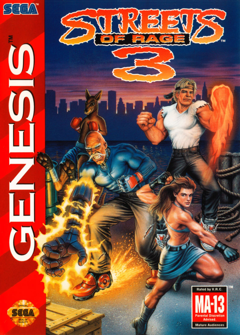 Front cover of Streets of Rage 3 for Mega Drive - Genesis