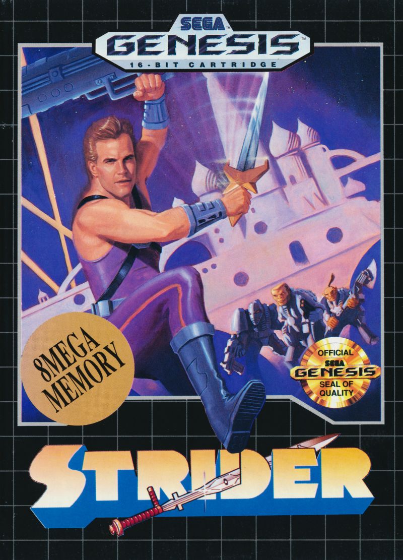 Front cover of Strider for Mega Drive - Genesis