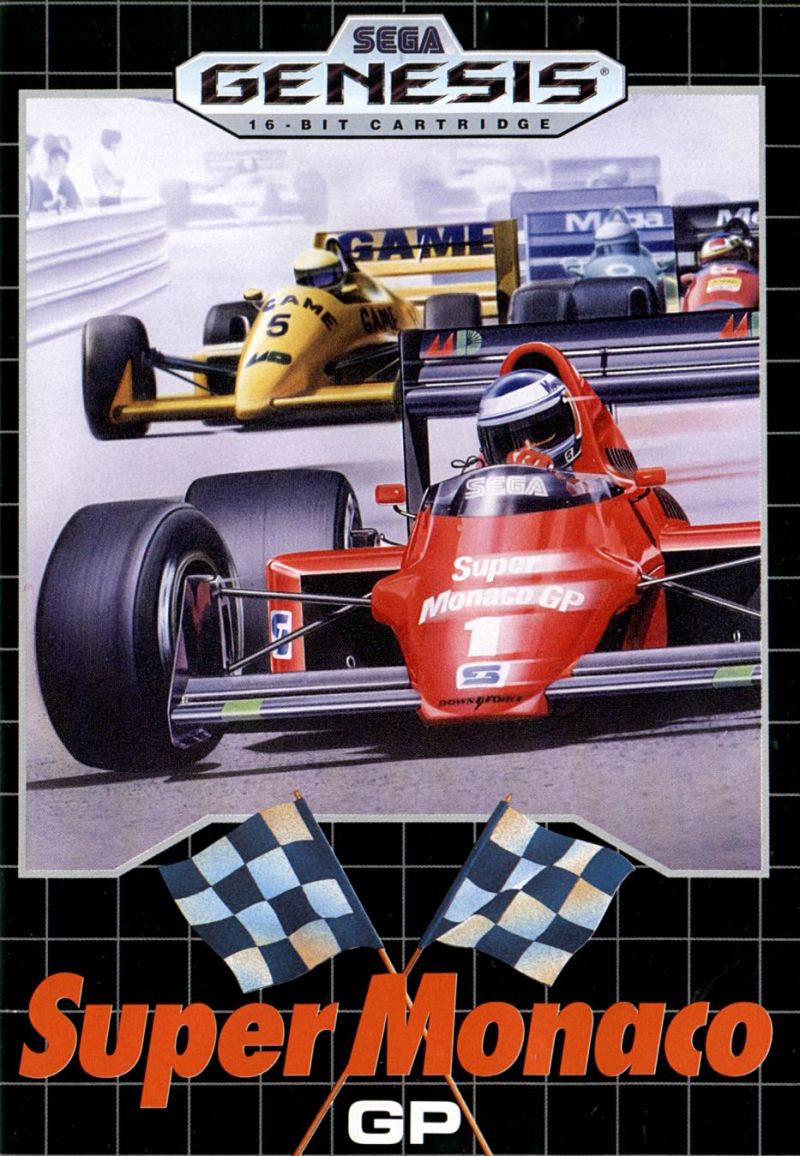 Front cover of Super Monaco GP for Mega Drive - Genesis