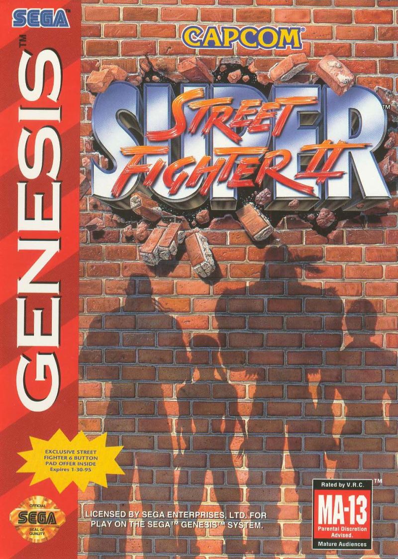 Front cover of Super Street Fighter II for Mega Drive - Genesis