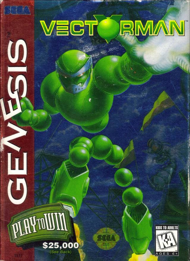 Front cover of VectorMan for Mega Drive - Genesis