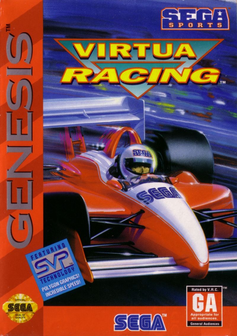Front cover of Virtua Racing for Mega Drive - Genesis