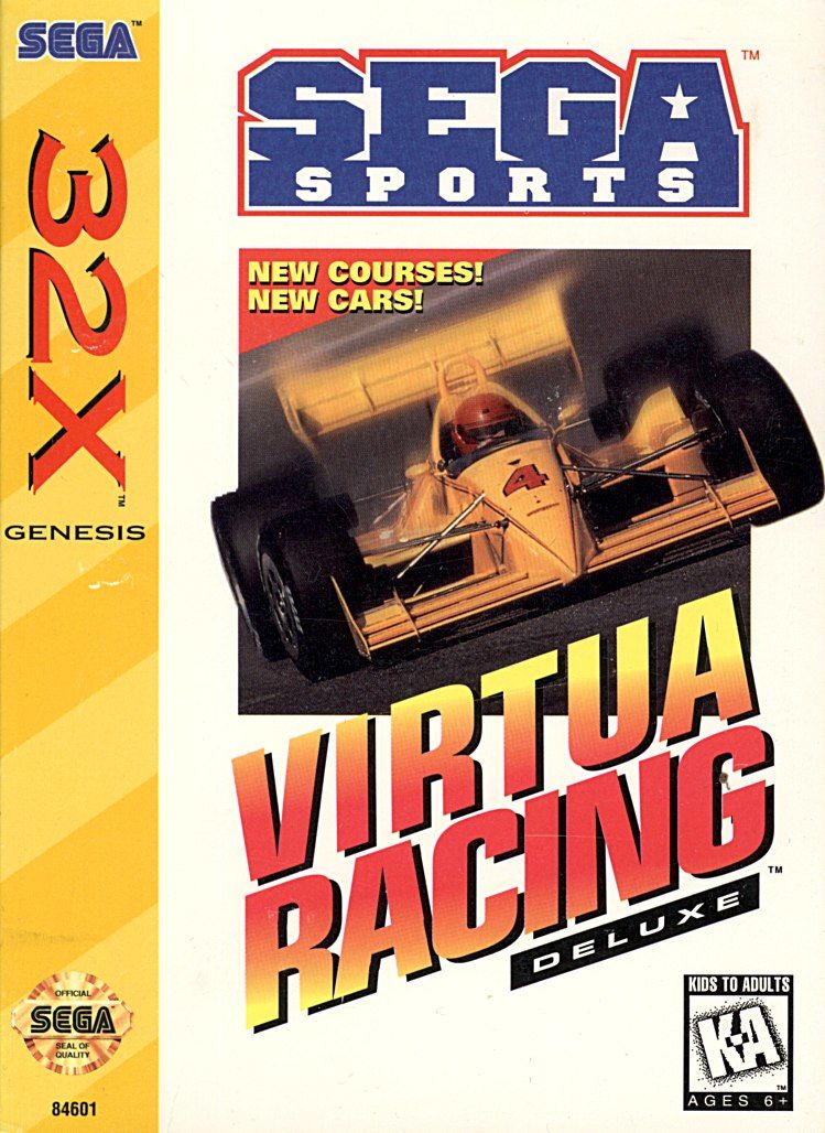 Front cover of Virtua Racing Deluxe for Mega Drive - Genesis