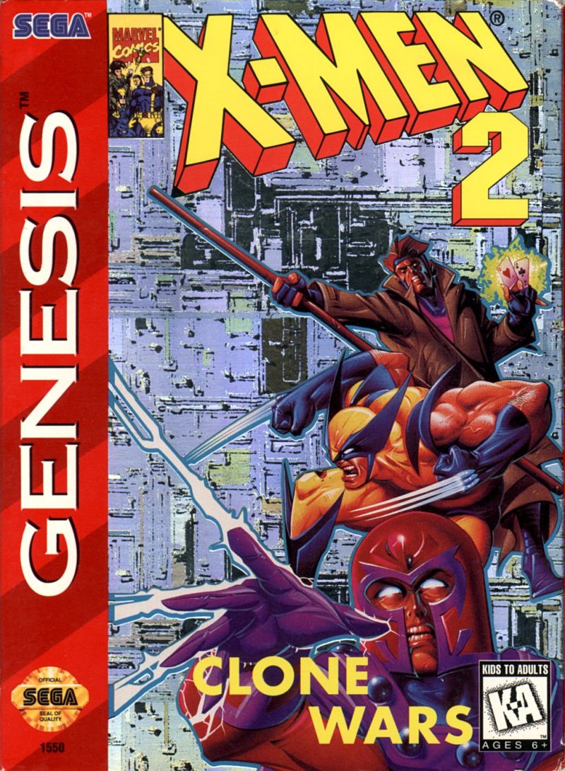 Front cover of X-Men 2: Clone Wars for Mega Drive - Genesis