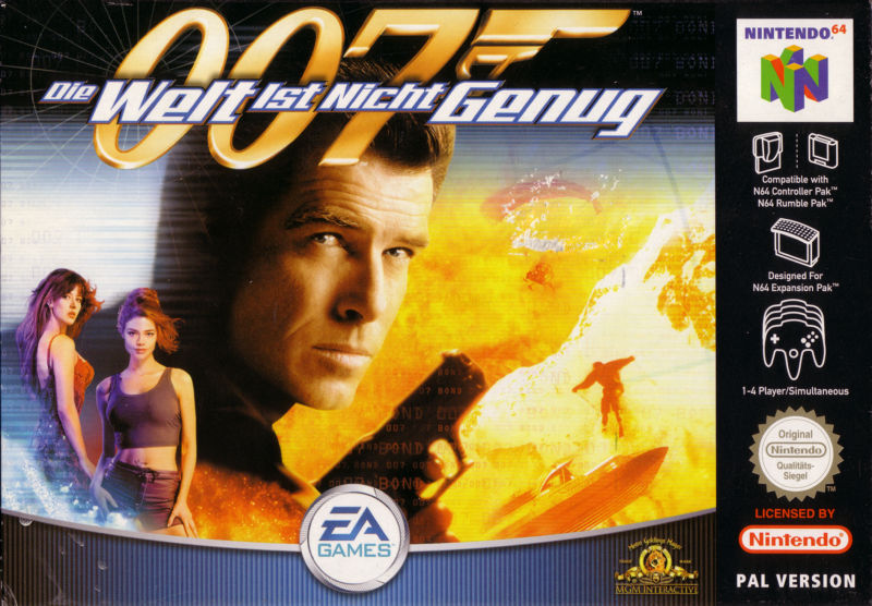 Front cover of 007: The World Is Not Enough for Nintendo 64