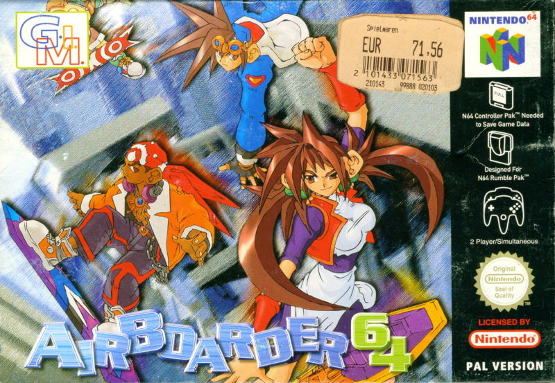 Front cover of Air Boarder 64 for Nintendo 64