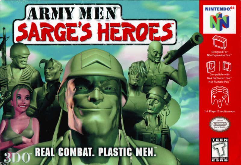 Front cover of Army Men: Sarge's Heroes for Nintendo 64