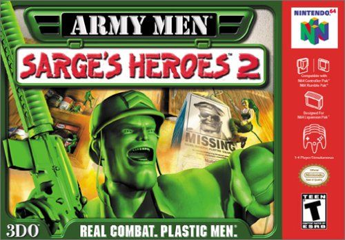 Front cover of Army Men: Sarge's Heroes 2 for Nintendo 64