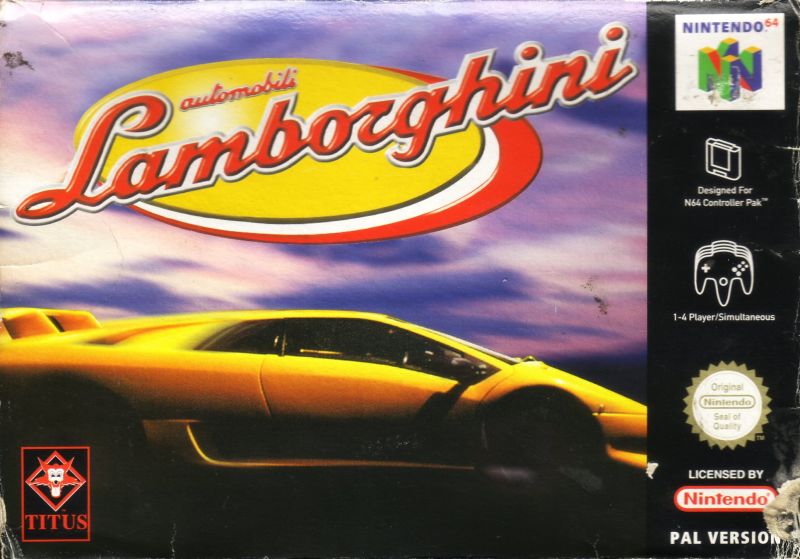 Front cover of automobili Lamborghini for Nintendo 64